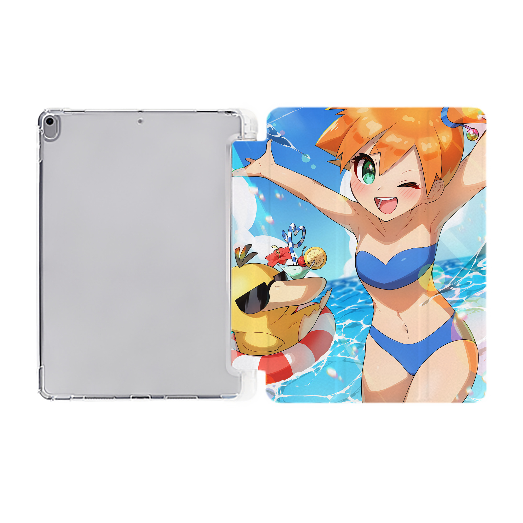 （画像用） ポケットモンスター Pokémon IPad ケース ペン収納付き 三つ折りスタンド PUレザー×シリコン 対応機種9.5/10.5/10.9インチ